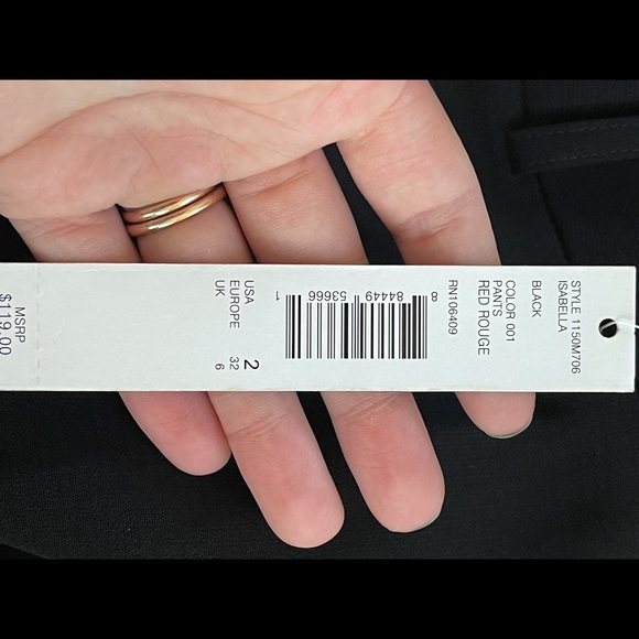 ISABELLA DEMARCO | Straight Leg Black Dress Pants - Picture 5 of 9